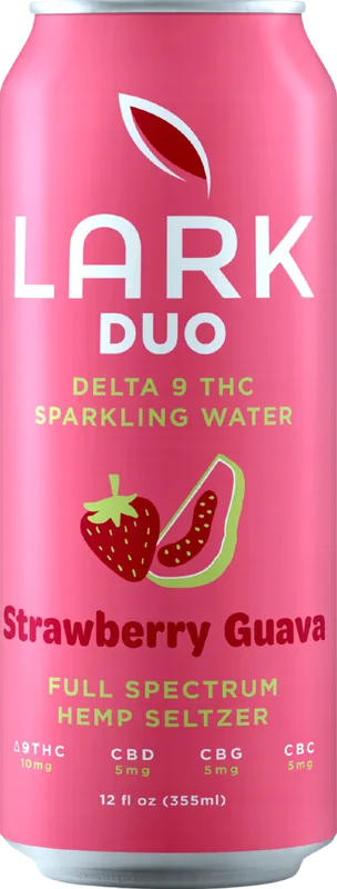 Lark Strawberry Guava Duo Delta 9 THC seltzer can